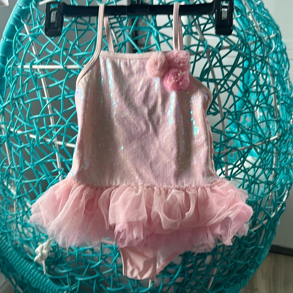 Biscotti swimsuit sequin pink size 4